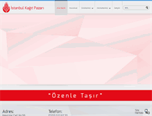 Tablet Screenshot of istanbulkagitpazari.com
